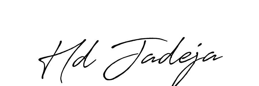 Once you've used our free online signature maker to create your best signature Antro_Vectra_Bolder style, it's time to enjoy all of the benefits that Hd Jadeja name signing documents. Hd Jadeja signature style 7 images and pictures png