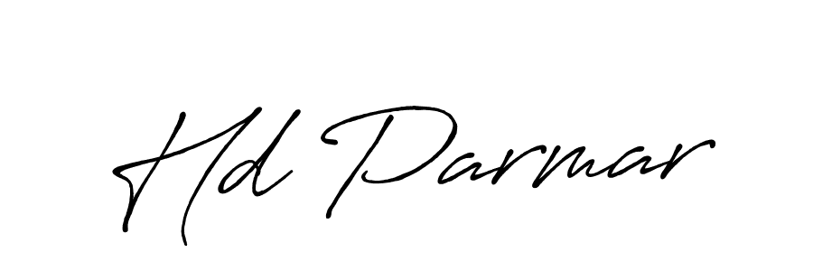 Design your own signature with our free online signature maker. With this signature software, you can create a handwritten (Antro_Vectra_Bolder) signature for name Hd Parmar. Hd Parmar signature style 7 images and pictures png