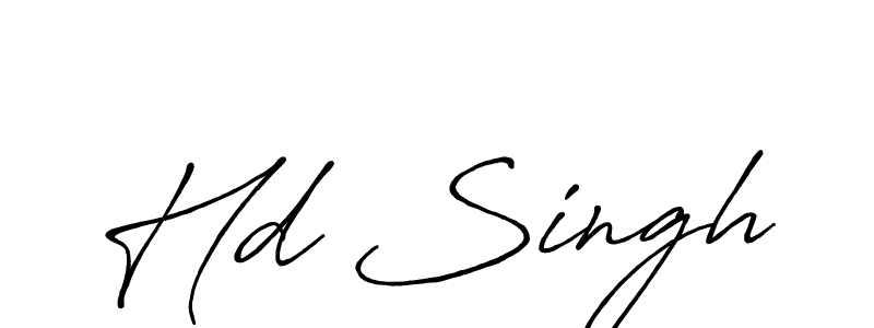 Use a signature maker to create a handwritten signature online. With this signature software, you can design (Antro_Vectra_Bolder) your own signature for name Hd Singh. Hd Singh signature style 7 images and pictures png