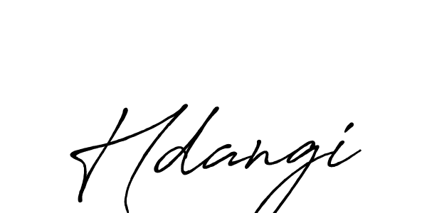 Also we have Hdangi name is the best signature style. Create professional handwritten signature collection using Antro_Vectra_Bolder autograph style. Hdangi signature style 7 images and pictures png