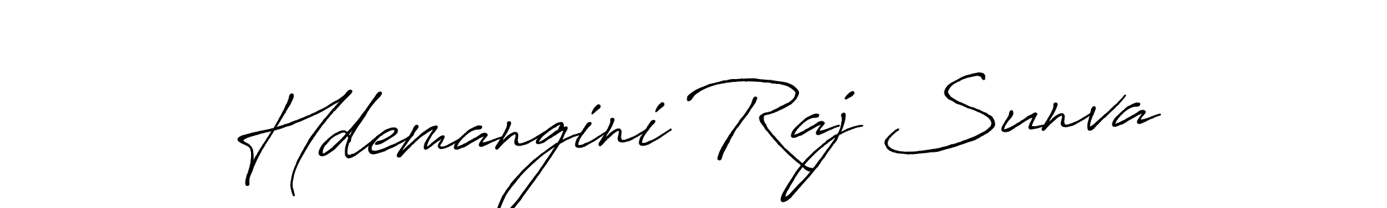 Hdemangini Raj Sunva stylish signature style. Best Handwritten Sign (Antro_Vectra_Bolder) for my name. Handwritten Signature Collection Ideas for my name Hdemangini Raj Sunva. Hdemangini Raj Sunva signature style 7 images and pictures png