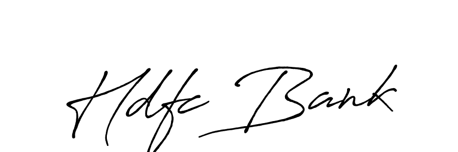 How to make Hdfc Bank name signature. Use Antro_Vectra_Bolder style for creating short signs online. This is the latest handwritten sign. Hdfc Bank signature style 7 images and pictures png