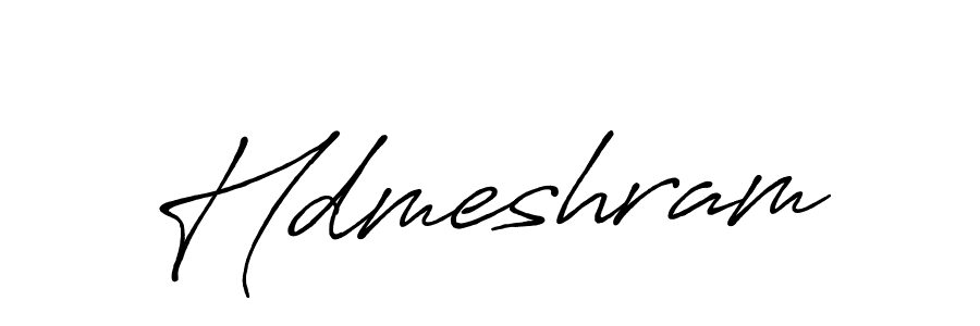 Also You can easily find your signature by using the search form. We will create Hdmeshram name handwritten signature images for you free of cost using Antro_Vectra_Bolder sign style. Hdmeshram signature style 7 images and pictures png