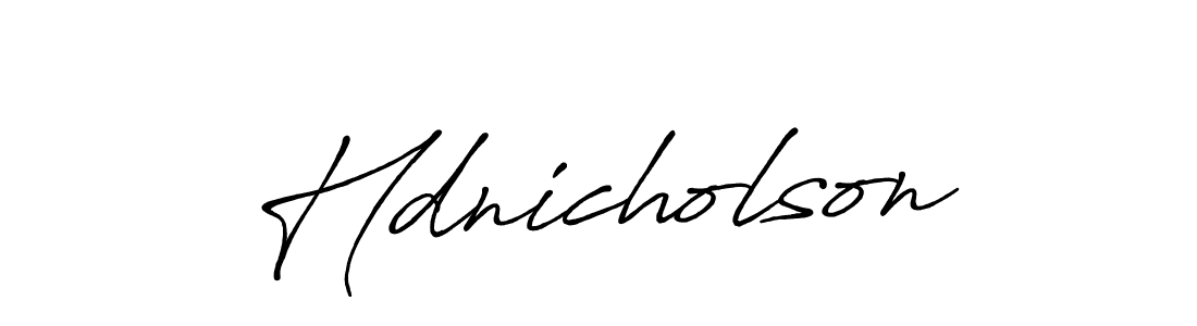 It looks lik you need a new signature style for name Hdnicholson. Design unique handwritten (Antro_Vectra_Bolder) signature with our free signature maker in just a few clicks. Hdnicholson signature style 7 images and pictures png