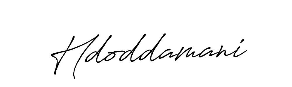 How to make Hdoddamani name signature. Use Antro_Vectra_Bolder style for creating short signs online. This is the latest handwritten sign. Hdoddamani signature style 7 images and pictures png