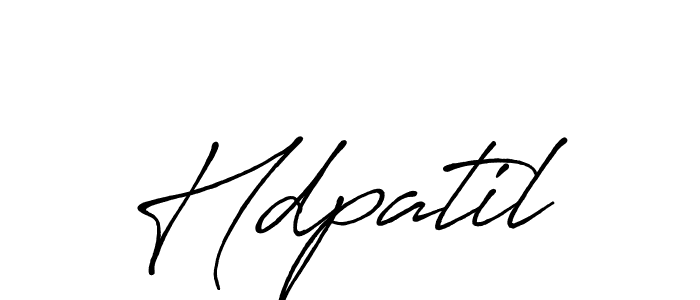 Hdpatil stylish signature style. Best Handwritten Sign (Antro_Vectra_Bolder) for my name. Handwritten Signature Collection Ideas for my name Hdpatil. Hdpatil signature style 7 images and pictures png