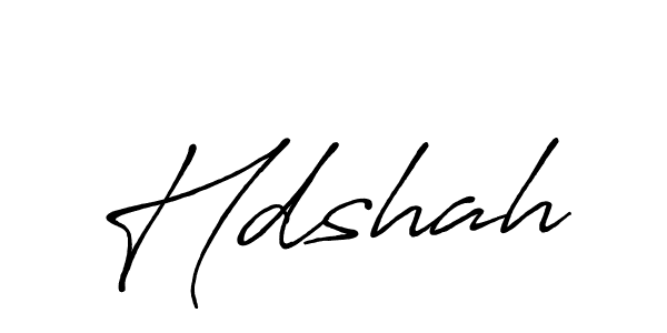 Design your own signature with our free online signature maker. With this signature software, you can create a handwritten (Antro_Vectra_Bolder) signature for name Hdshah. Hdshah signature style 7 images and pictures png