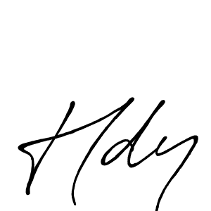 Also we have Hdy name is the best signature style. Create professional handwritten signature collection using Antro_Vectra_Bolder autograph style. Hdy signature style 7 images and pictures png