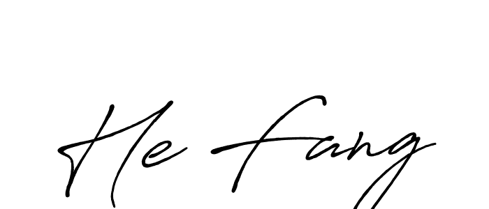 Also we have He Fang name is the best signature style. Create professional handwritten signature collection using Antro_Vectra_Bolder autograph style. He Fang signature style 7 images and pictures png
