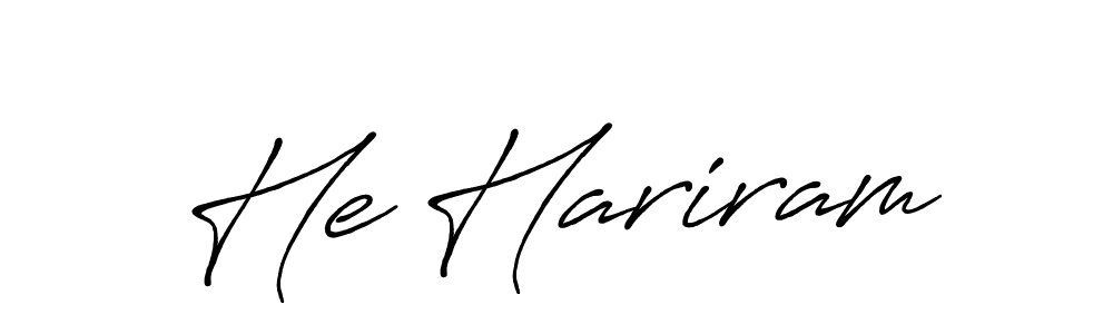 Once you've used our free online signature maker to create your best signature Antro_Vectra_Bolder style, it's time to enjoy all of the benefits that He Hariram name signing documents. He Hariram signature style 7 images and pictures png