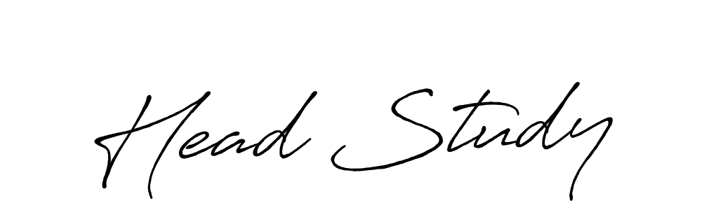 It looks lik you need a new signature style for name Head Study. Design unique handwritten (Antro_Vectra_Bolder) signature with our free signature maker in just a few clicks. Head Study signature style 7 images and pictures png