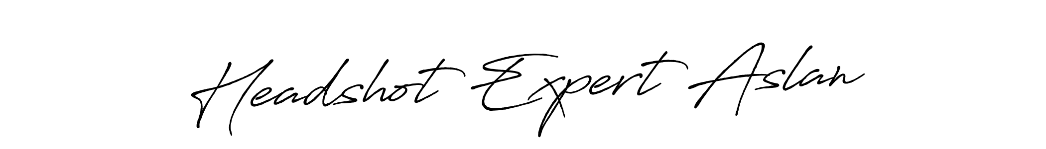 It looks lik you need a new signature style for name Headshot Expert Aslan. Design unique handwritten (Antro_Vectra_Bolder) signature with our free signature maker in just a few clicks. Headshot Expert Aslan signature style 7 images and pictures png