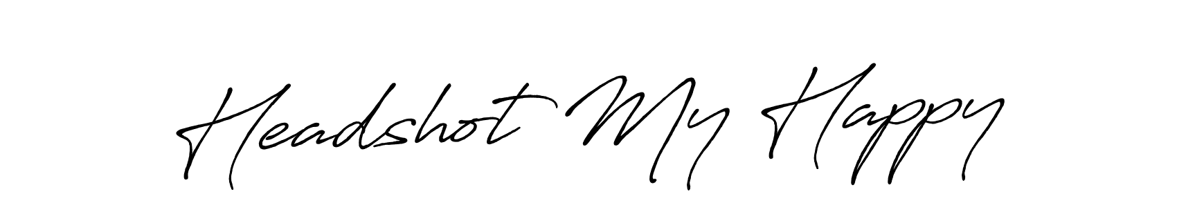 Once you've used our free online signature maker to create your best signature Antro_Vectra_Bolder style, it's time to enjoy all of the benefits that Headshot My Happy name signing documents. Headshot My Happy signature style 7 images and pictures png