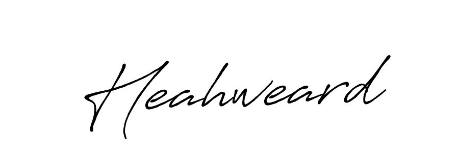 Heahweard stylish signature style. Best Handwritten Sign (Antro_Vectra_Bolder) for my name. Handwritten Signature Collection Ideas for my name Heahweard. Heahweard signature style 7 images and pictures png