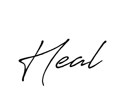 if you are searching for the best signature style for your name Heal. so please give up your signature search. here we have designed multiple signature styles  using Antro_Vectra_Bolder. Heal signature style 7 images and pictures png