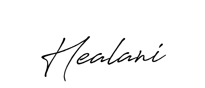 How to make Healani name signature. Use Antro_Vectra_Bolder style for creating short signs online. This is the latest handwritten sign. Healani signature style 7 images and pictures png