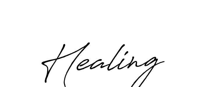 Create a beautiful signature design for name Healing. With this signature (Antro_Vectra_Bolder) fonts, you can make a handwritten signature for free. Healing signature style 7 images and pictures png