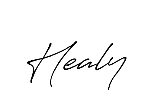 How to make Healy name signature. Use Antro_Vectra_Bolder style for creating short signs online. This is the latest handwritten sign. Healy signature style 7 images and pictures png