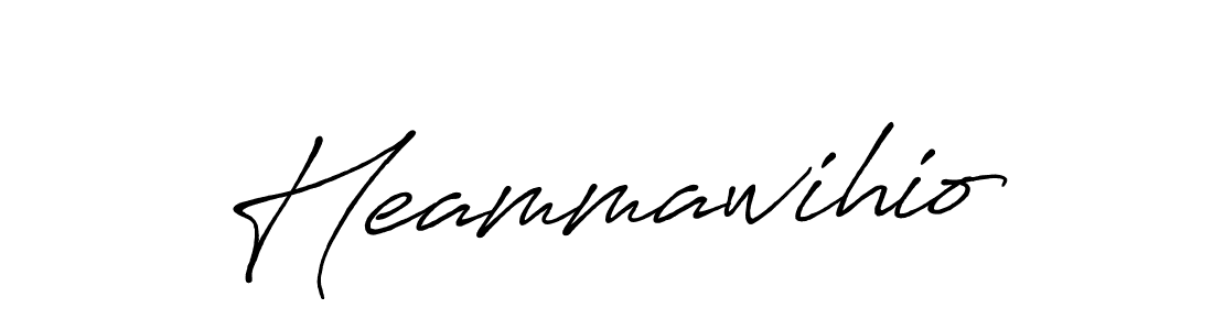 How to make Heammawihio name signature. Use Antro_Vectra_Bolder style for creating short signs online. This is the latest handwritten sign. Heammawihio signature style 7 images and pictures png