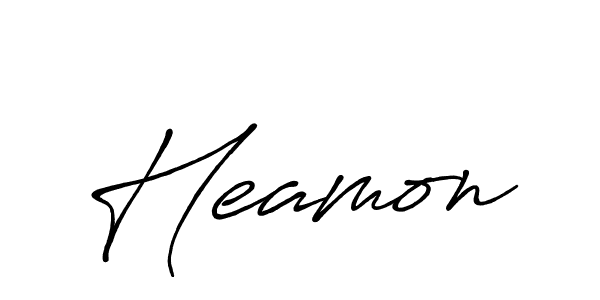 Design your own signature with our free online signature maker. With this signature software, you can create a handwritten (Antro_Vectra_Bolder) signature for name Heamon. Heamon signature style 7 images and pictures png