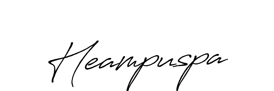 The best way (Antro_Vectra_Bolder) to make a short signature is to pick only two or three words in your name. The name Heampuspa include a total of six letters. For converting this name. Heampuspa signature style 7 images and pictures png