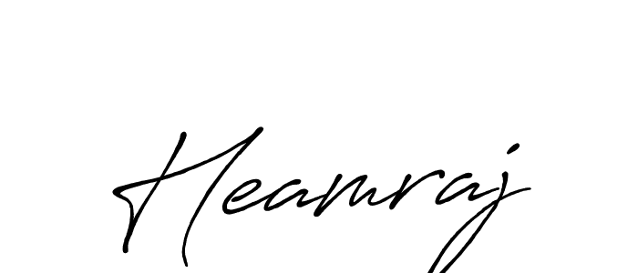 How to make Heamraj name signature. Use Antro_Vectra_Bolder style for creating short signs online. This is the latest handwritten sign. Heamraj signature style 7 images and pictures png