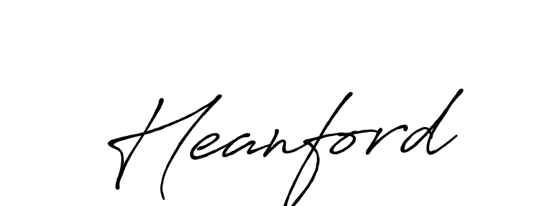 How to make Heanford name signature. Use Antro_Vectra_Bolder style for creating short signs online. This is the latest handwritten sign. Heanford signature style 7 images and pictures png
