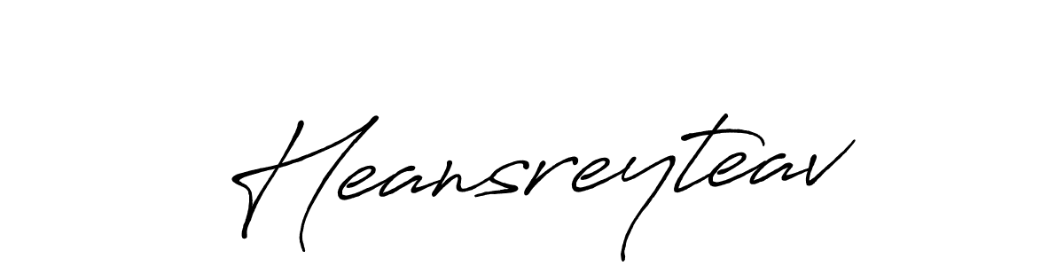This is the best signature style for the Heansreyteav name. Also you like these signature font (Antro_Vectra_Bolder). Mix name signature. Heansreyteav signature style 7 images and pictures png