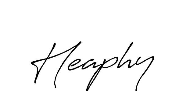 Heaphy stylish signature style. Best Handwritten Sign (Antro_Vectra_Bolder) for my name. Handwritten Signature Collection Ideas for my name Heaphy. Heaphy signature style 7 images and pictures png