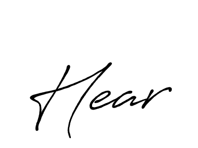 Also You can easily find your signature by using the search form. We will create Hear name handwritten signature images for you free of cost using Antro_Vectra_Bolder sign style. Hear signature style 7 images and pictures png