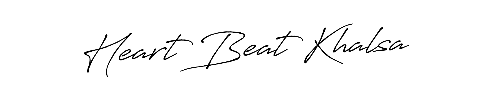 Similarly Antro_Vectra_Bolder is the best handwritten signature design. Signature creator online .You can use it as an online autograph creator for name Heart Beat Khalsa. Heart Beat Khalsa signature style 7 images and pictures png