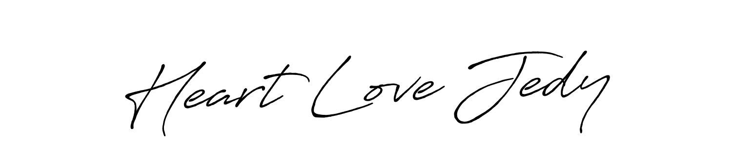 Create a beautiful signature design for name Heart Love Jedy. With this signature (Antro_Vectra_Bolder) fonts, you can make a handwritten signature for free. Heart Love Jedy signature style 7 images and pictures png