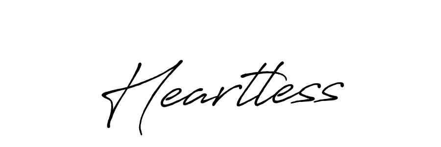 Best and Professional Signature Style for Heartless. Antro_Vectra_Bolder Best Signature Style Collection. Heartless signature style 7 images and pictures png