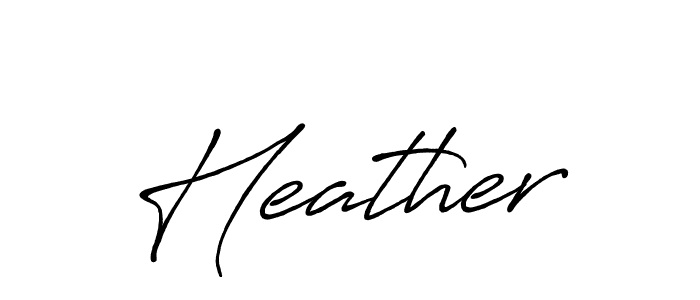 How to make Heather name signature. Use Antro_Vectra_Bolder style for creating short signs online. This is the latest handwritten sign. Heather signature style 7 images and pictures png