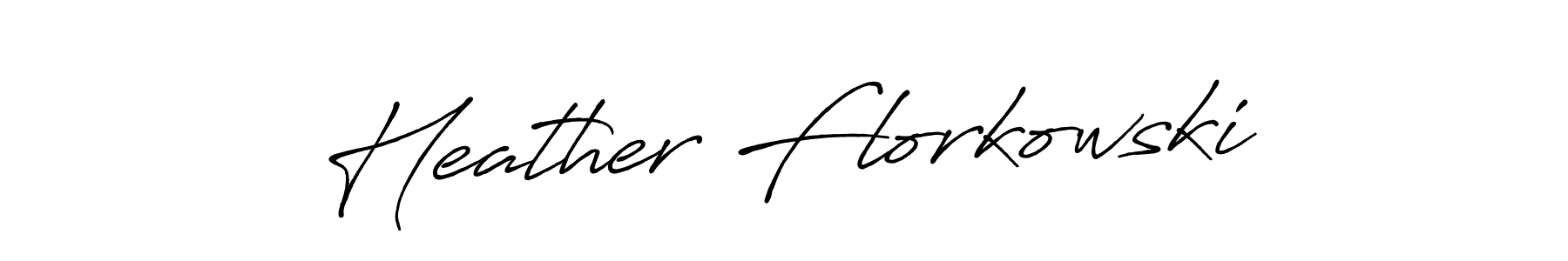 Antro_Vectra_Bolder is a professional signature style that is perfect for those who want to add a touch of class to their signature. It is also a great choice for those who want to make their signature more unique. Get Heather Florkowski name to fancy signature for free. Heather Florkowski signature style 7 images and pictures png