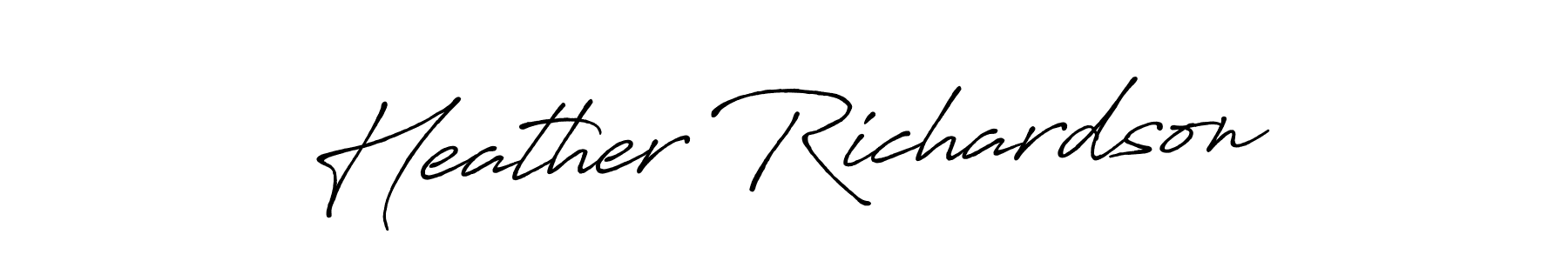 It looks lik you need a new signature style for name Heather Richardson. Design unique handwritten (Antro_Vectra_Bolder) signature with our free signature maker in just a few clicks. Heather Richardson signature style 7 images and pictures png