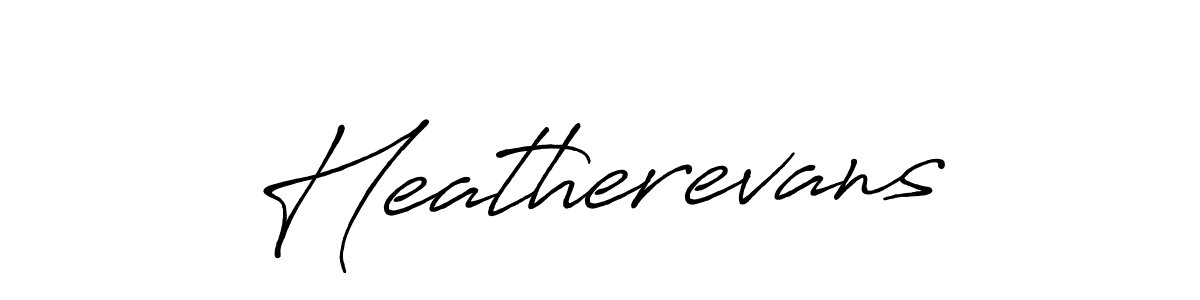 How to make Heatherevans name signature. Use Antro_Vectra_Bolder style for creating short signs online. This is the latest handwritten sign. Heatherevans signature style 7 images and pictures png