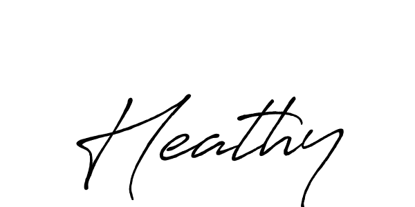 Make a beautiful signature design for name Heathy. With this signature (Antro_Vectra_Bolder) style, you can create a handwritten signature for free. Heathy signature style 7 images and pictures png