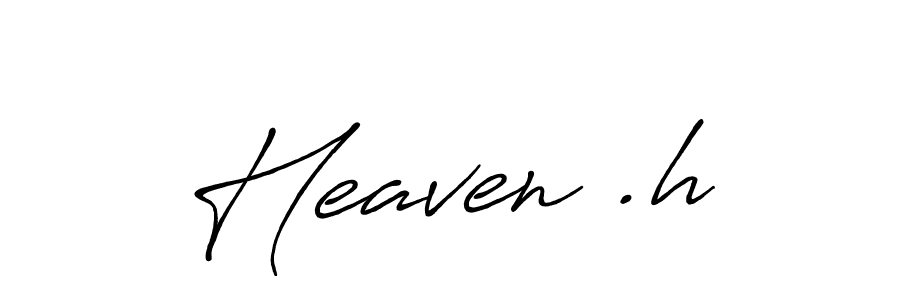 The best way (Antro_Vectra_Bolder) to make a short signature is to pick only two or three words in your name. The name Heaven .h include a total of six letters. For converting this name. Heaven .h signature style 7 images and pictures png