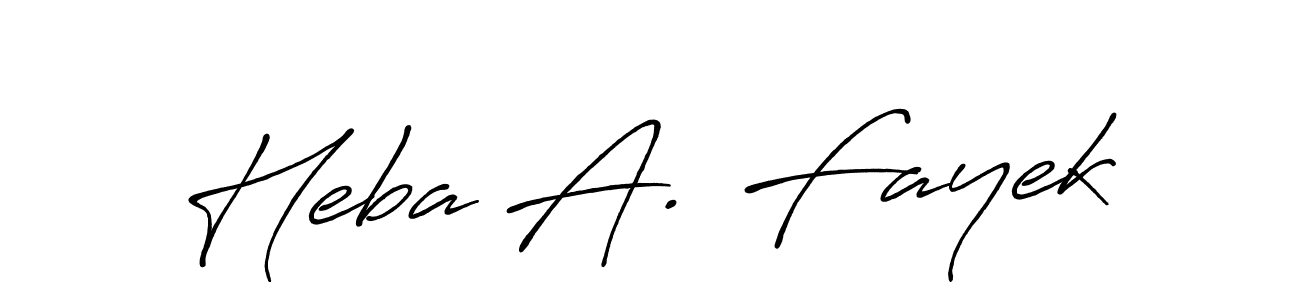 Make a beautiful signature design for name Heba A. Fayek. Use this online signature maker to create a handwritten signature for free. Heba A. Fayek signature style 7 images and pictures png