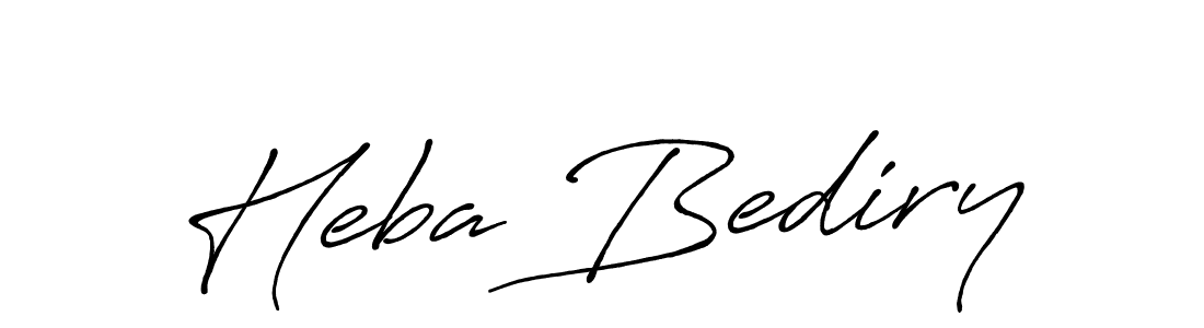 Similarly Antro_Vectra_Bolder is the best handwritten signature design. Signature creator online .You can use it as an online autograph creator for name Heba Bediry. Heba Bediry signature style 7 images and pictures png