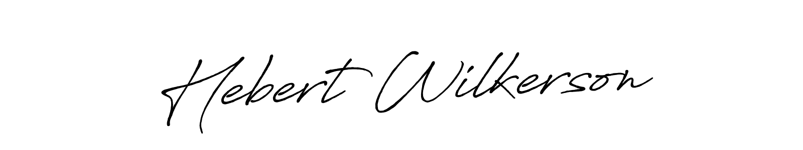 Similarly Antro_Vectra_Bolder is the best handwritten signature design. Signature creator online .You can use it as an online autograph creator for name Hebert Wilkerson. Hebert Wilkerson signature style 7 images and pictures png