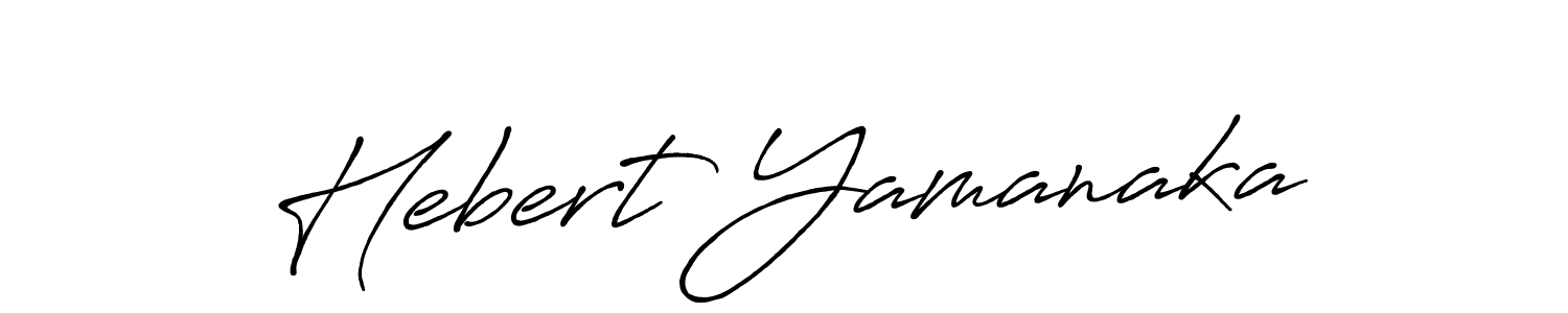 Make a beautiful signature design for name Hebert Yamanaka. With this signature (Antro_Vectra_Bolder) style, you can create a handwritten signature for free. Hebert Yamanaka signature style 7 images and pictures png