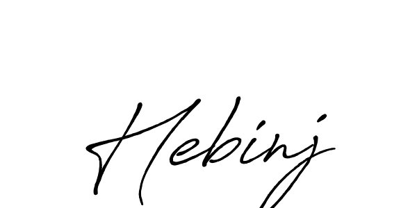 Hebinj stylish signature style. Best Handwritten Sign (Antro_Vectra_Bolder) for my name. Handwritten Signature Collection Ideas for my name Hebinj. Hebinj signature style 7 images and pictures png
