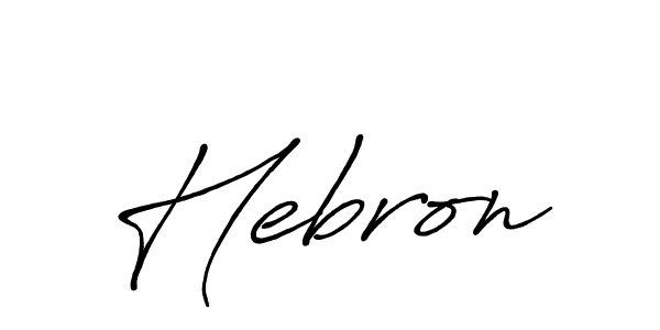 Use a signature maker to create a handwritten signature online. With this signature software, you can design (Antro_Vectra_Bolder) your own signature for name Hebron. Hebron signature style 7 images and pictures png