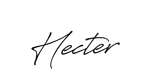 Create a beautiful signature design for name Hecter. With this signature (Antro_Vectra_Bolder) fonts, you can make a handwritten signature for free. Hecter signature style 7 images and pictures png
