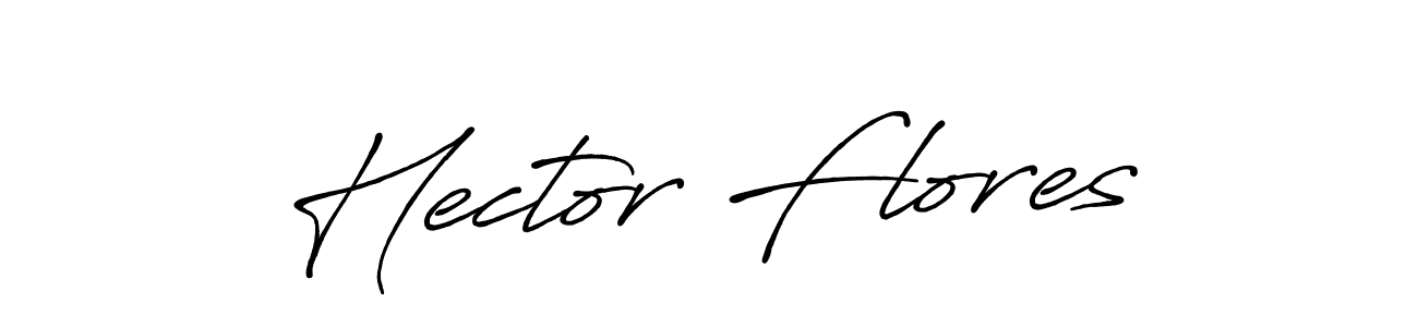 Also You can easily find your signature by using the search form. We will create Hector Flores name handwritten signature images for you free of cost using Antro_Vectra_Bolder sign style. Hector Flores signature style 7 images and pictures png