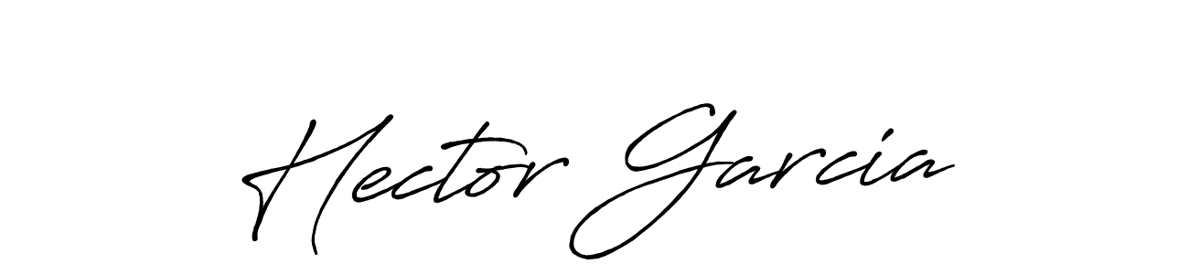 Hector Garcia stylish signature style. Best Handwritten Sign (Antro_Vectra_Bolder) for my name. Handwritten Signature Collection Ideas for my name Hector Garcia. Hector Garcia signature style 7 images and pictures png