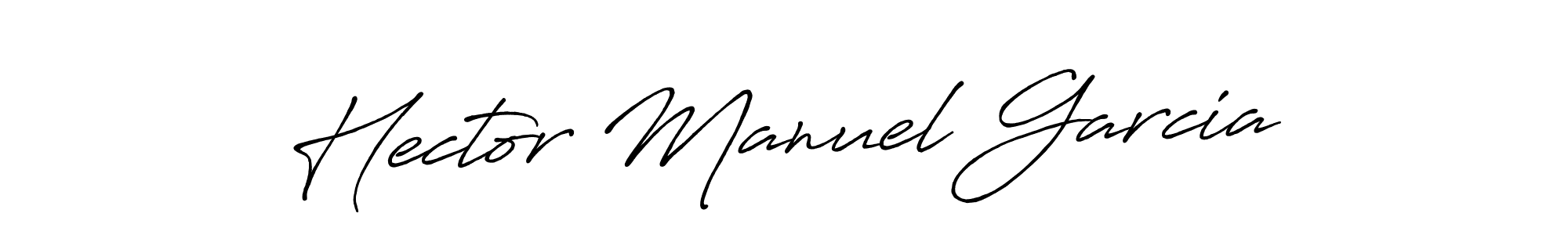 Hector Manuel Garcia stylish signature style. Best Handwritten Sign (Antro_Vectra_Bolder) for my name. Handwritten Signature Collection Ideas for my name Hector Manuel Garcia. Hector Manuel Garcia signature style 7 images and pictures png