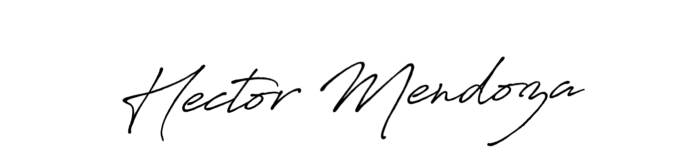 Antro_Vectra_Bolder is a professional signature style that is perfect for those who want to add a touch of class to their signature. It is also a great choice for those who want to make their signature more unique. Get Hector Mendoza name to fancy signature for free. Hector Mendoza signature style 7 images and pictures png